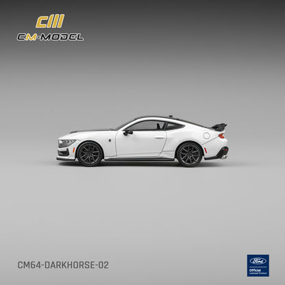 (Pre-Order) (CM64-Darkhorse-02) Ford Mustang DarkHorse Oxford White