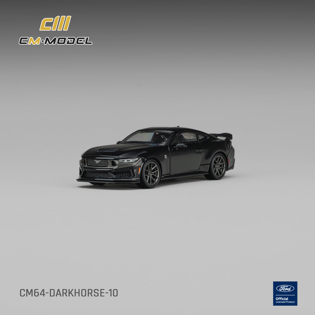 (Pre-Order) (CM64-DARKHORSE-04) Ford Mustang Darkhorse Shadow Black