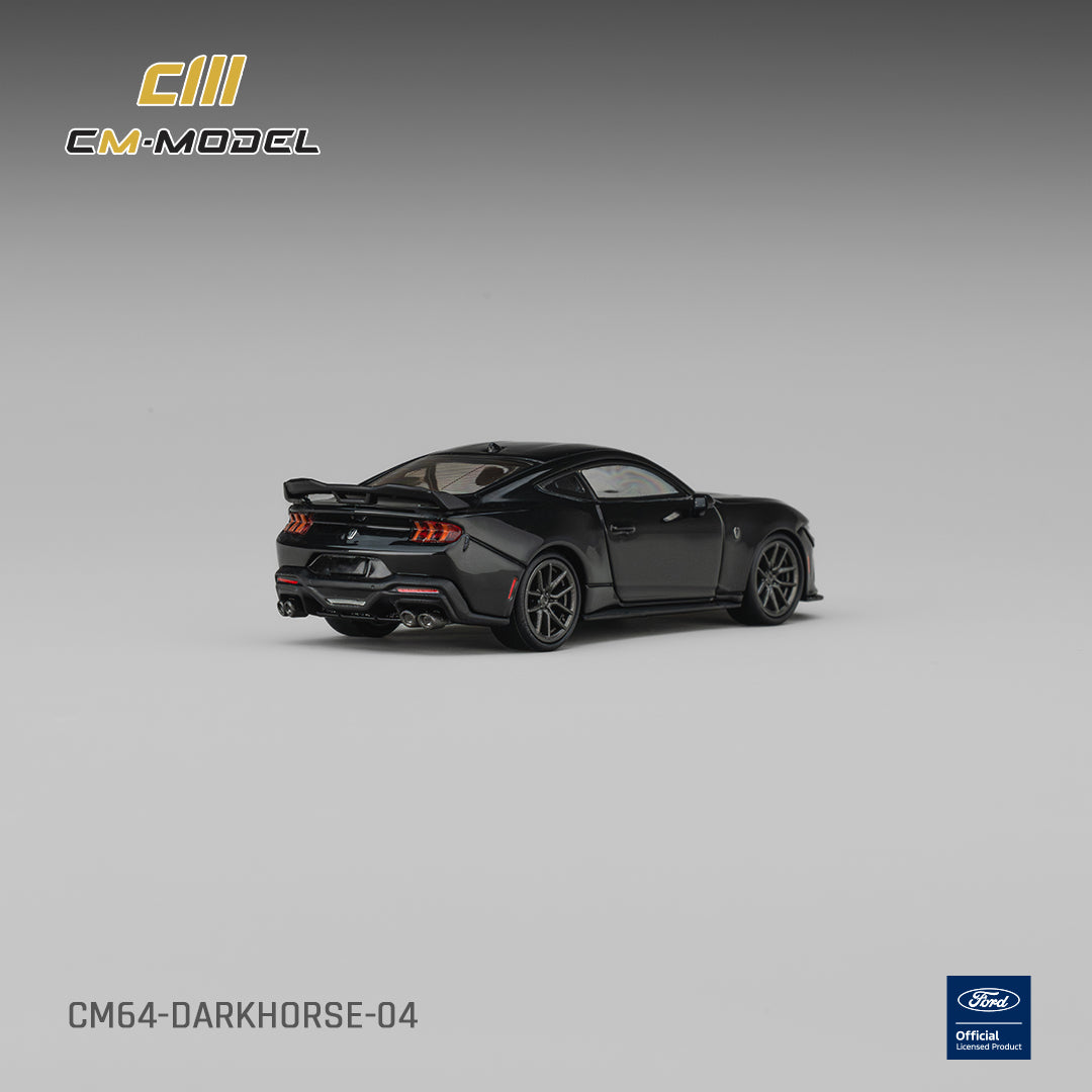 (Pre-Order) (CM64-DARKHORSE-04) Ford Mustang Darkhorse Shadow Black