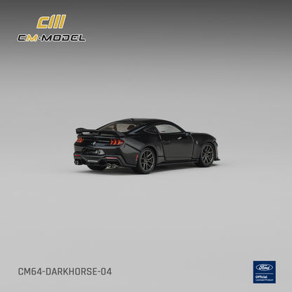 (Pre-Order) (CM64-DARKHORSE-04) Ford Mustang Darkhorse Shadow Black