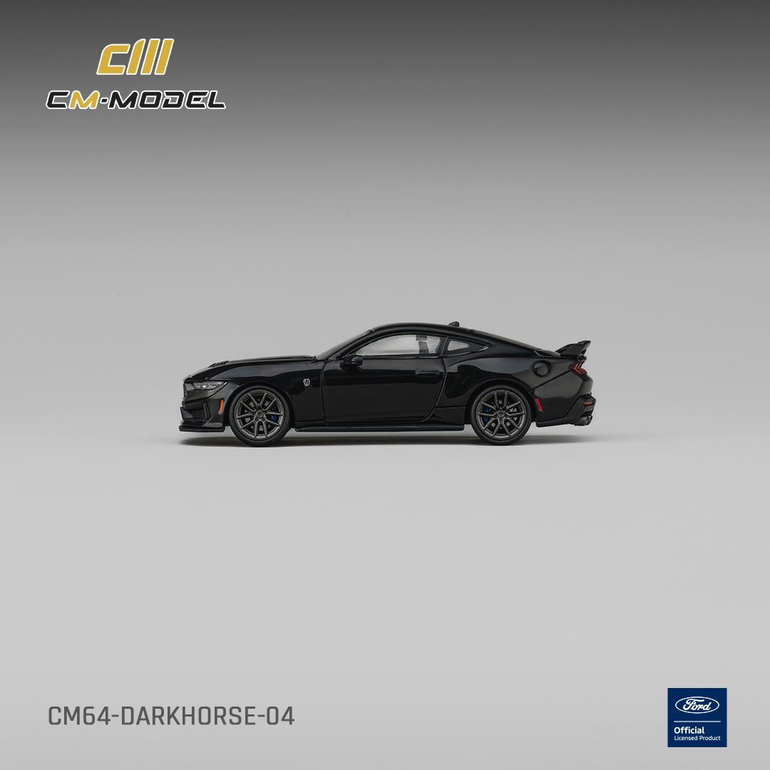(Pre-Order) (CM64-DARKHORSE-04) Ford Mustang Darkhorse Shadow Black