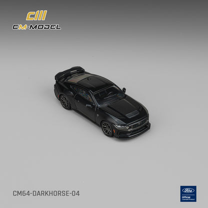 (Pre-Order) (CM64-DARKHORSE-04) Ford Mustang Darkhorse Shadow Black