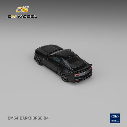 (Pre-Order) (CM64-DARKHORSE-04) Ford Mustang Darkhorse Shadow Black