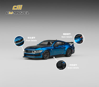 (Pre-Order) (CM64-DarkHorse-01) Ford Mustang DarkHorse Blue Ember Metallic