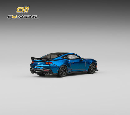 (Pre-Order) (CM64-DarkHorse-01) Ford Mustang DarkHorse Blue Ember Metallic