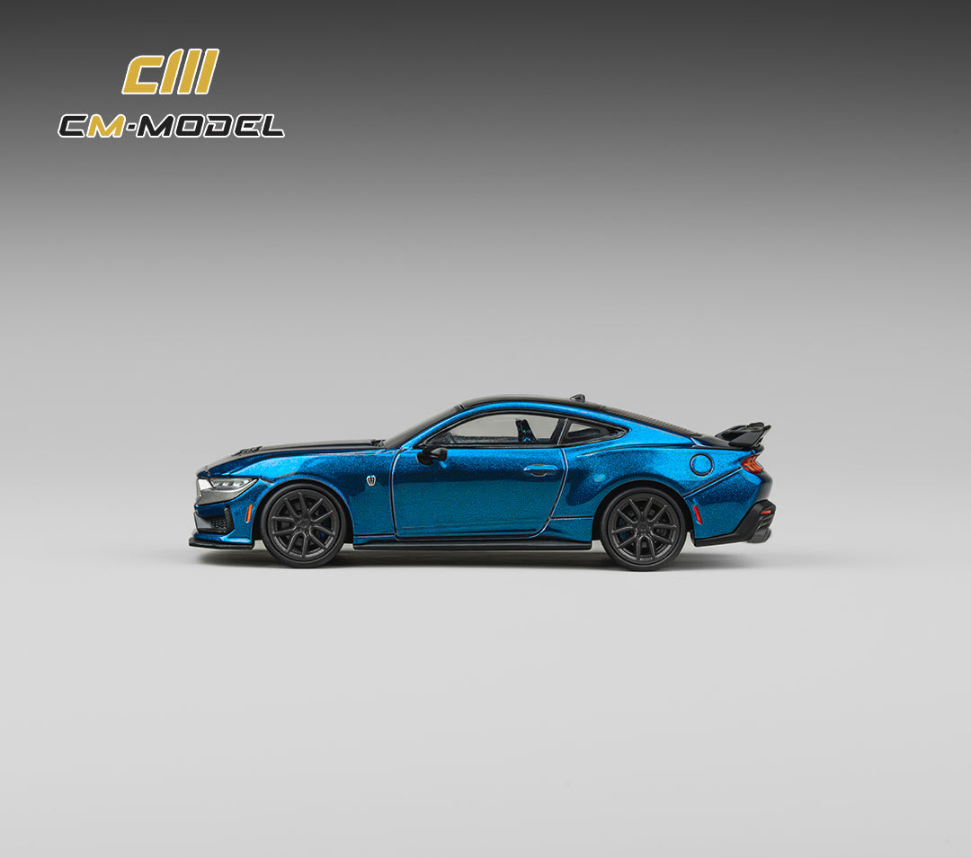 (Pre-Order) (CM64-DarkHorse-01) Ford Mustang DarkHorse Blue Ember Metallic