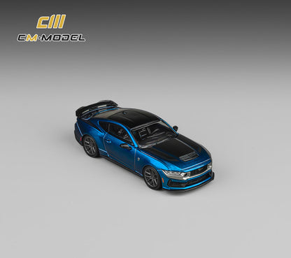 (Pre-Order) (CM64-DarkHorse-01) Ford Mustang DarkHorse Blue Ember Metallic