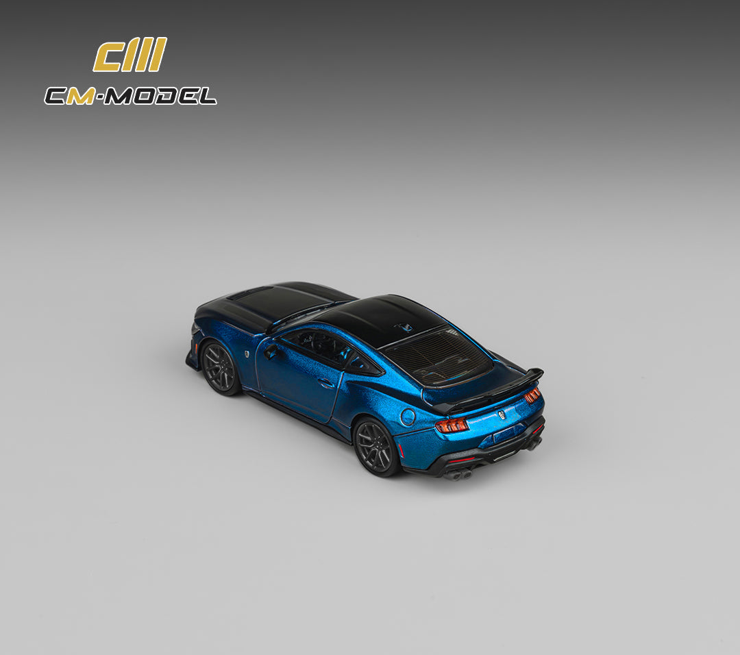 (Pre-Order) (CM64-DarkHorse-01) Ford Mustang DarkHorse Blue Ember Metallic