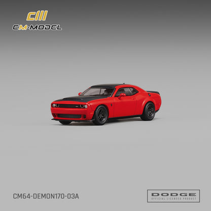 (Pre-Order) (CM64-DEMON170-03A) Dodge Demon 170 TorRed