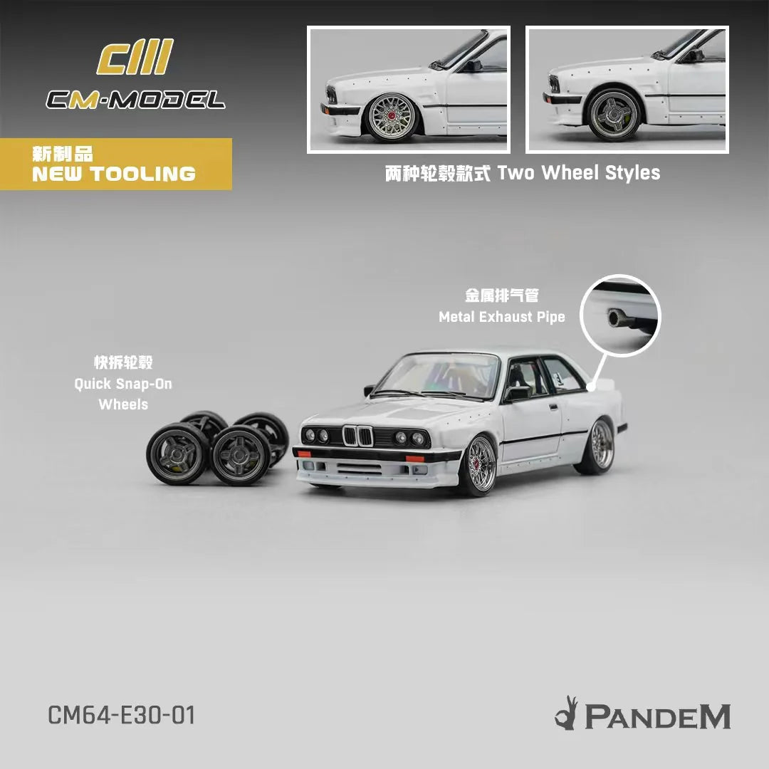 (CM64-E30-01) Pandem M3E30 Pearl White