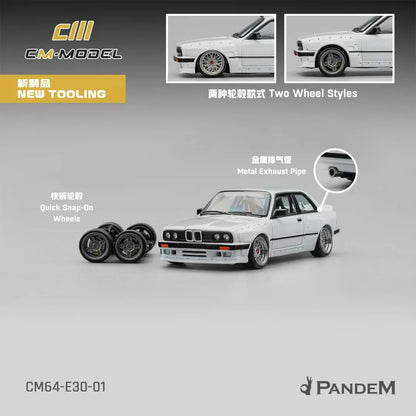 (CM64-E30-01) Pandem M3E30 Pearl White