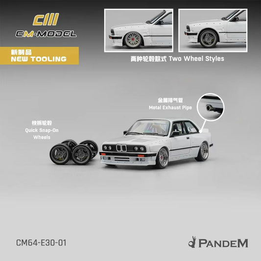 (CM64-E30-01) Pandem M3E30 Pearl White