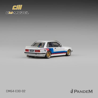 (Pre-Order)(CM64-E30-02) Pandem M3 E30 Alpine White with M Tri-Stripes