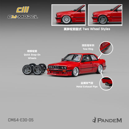 (Pre-Order)(CM64-E30-05) Pandem M3 E30 Bright Red