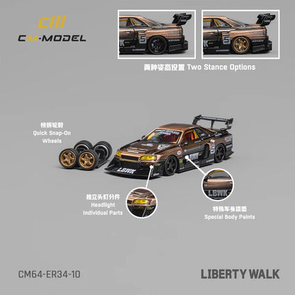 (CM64-ER34-10) Nissan LBWK ER34 NO.5 (Bronze)