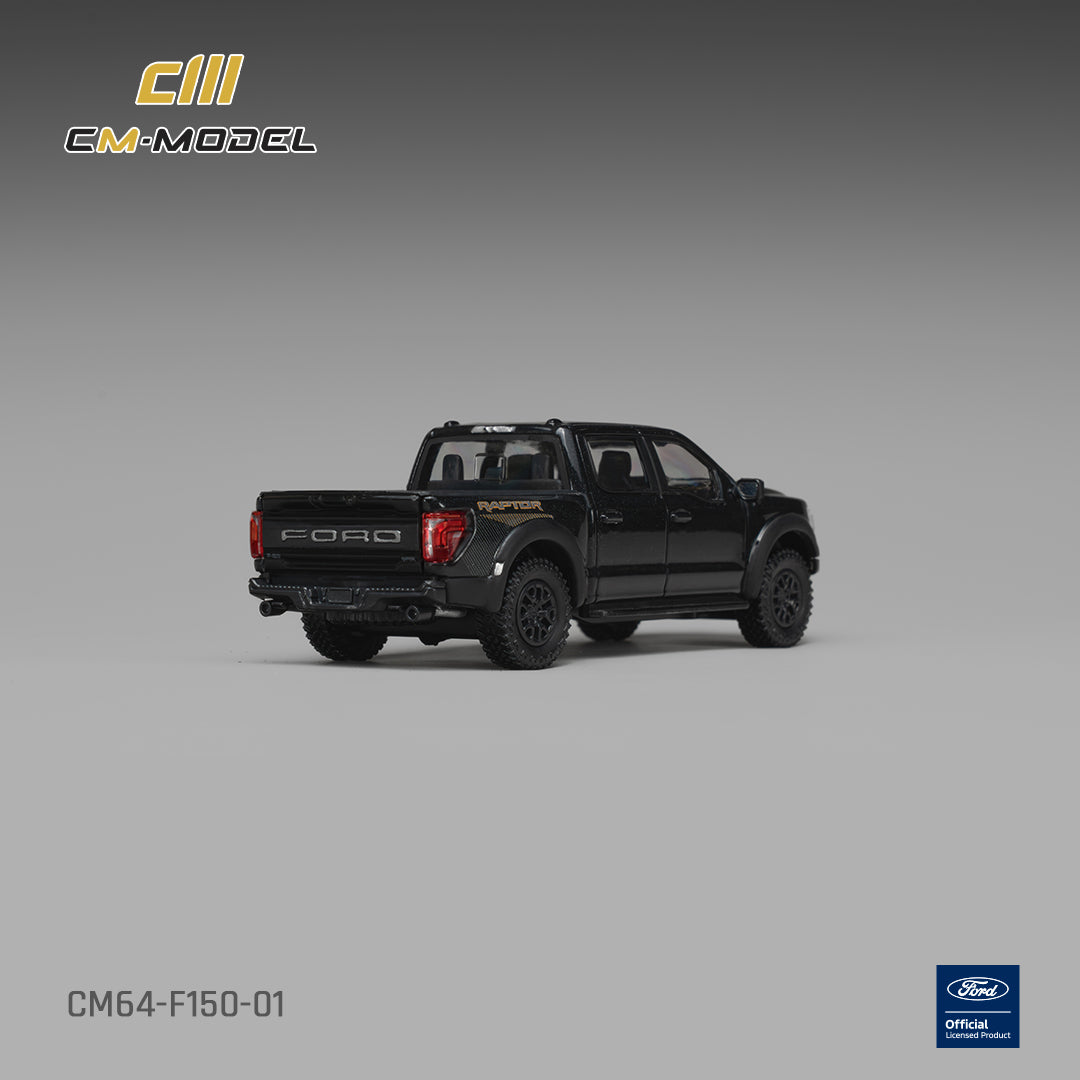(Pre-Order) (CM64-F150-01) Ford F-150 Raptor Agate Black Metallic