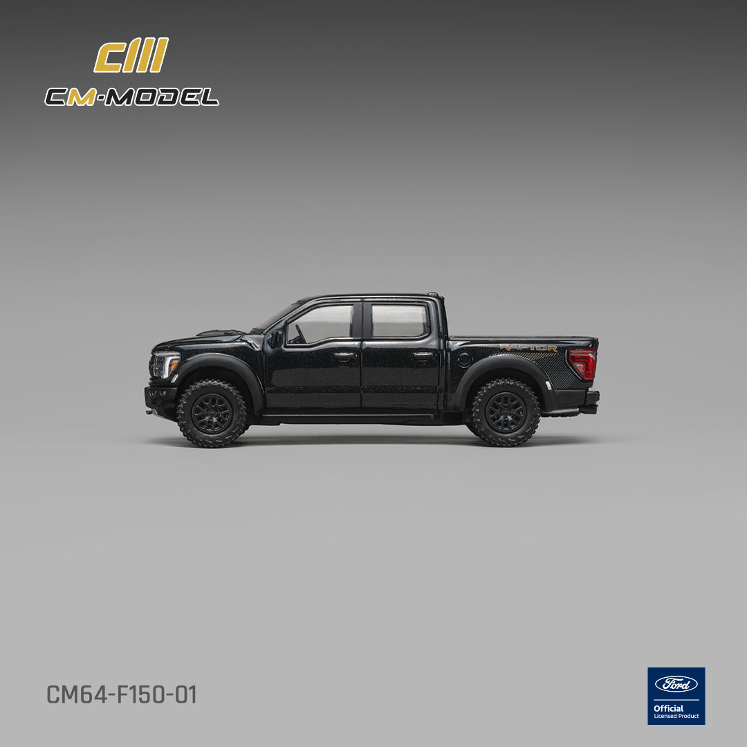 (Pre-Order) (CM64-F150-01) Ford F-150 Raptor Agate Black Metallic