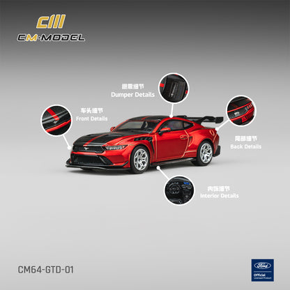 (Pre-Order) (CM64-GTD-01) Ford Mustang GTD Chroma Flame
