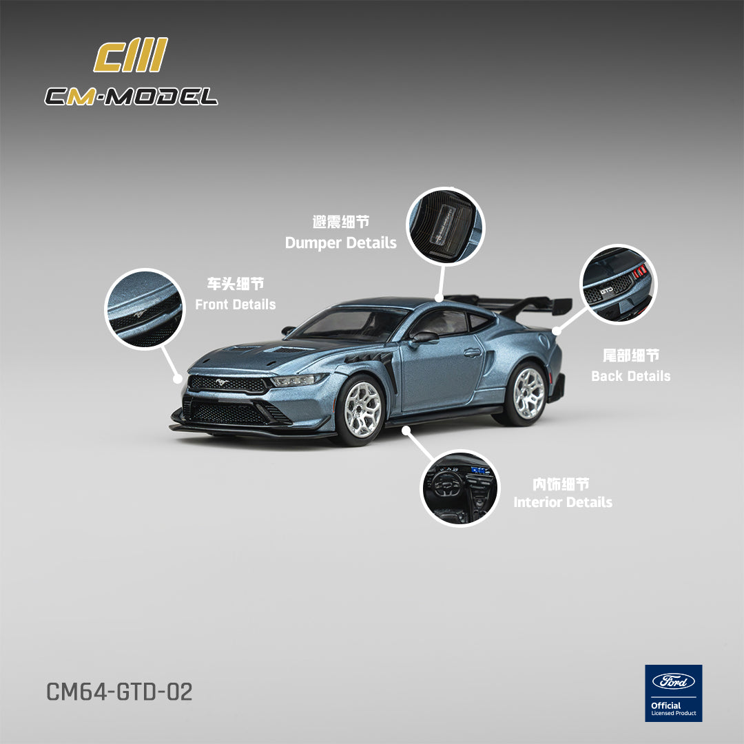 (Pre-Order) (CM64-GTD-02) Ford Mustang GTD (Blue)