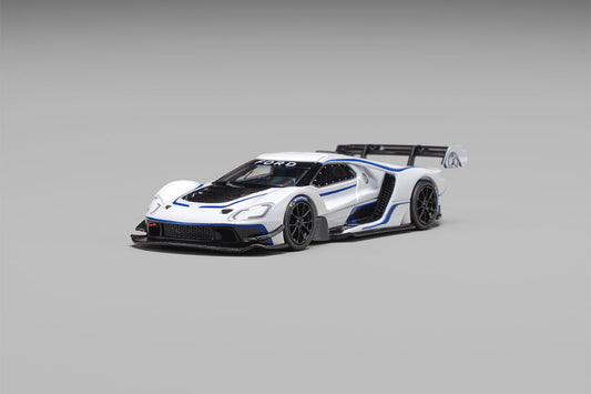 (Pre-Order) (CM64-MKIV-02) Ford GT Mk IV Frozen White & Sonic Blue Pearl