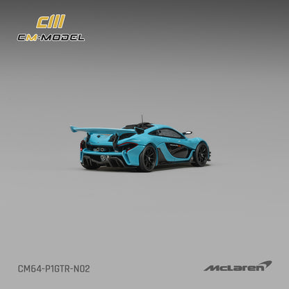 (Pre-Order) (CM64-P1GTR-N02) McLaren P1 GTR Iridium Blue