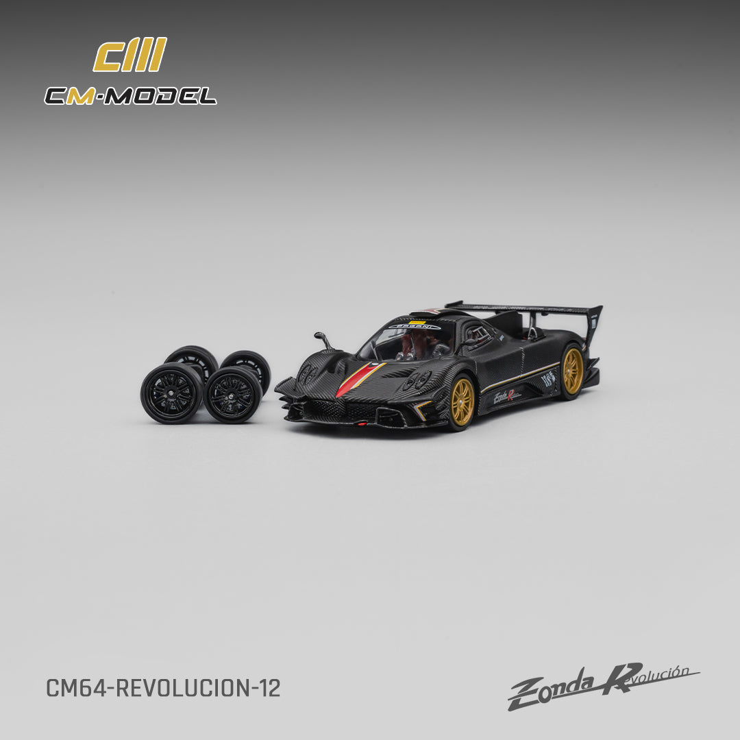 (Pre-Order)(CM64-Revolucion-12) Pagani Zonda Revlucion Drycarbon