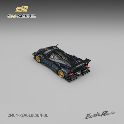 (Pre-Order)(CM64-Revolucion-BL) Pagani Zonda Revlucion Metallic Blue