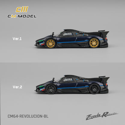 (Pre-Order)(CM64-Revolucion-BL) Pagani Zonda Revlucion Metallic Blue