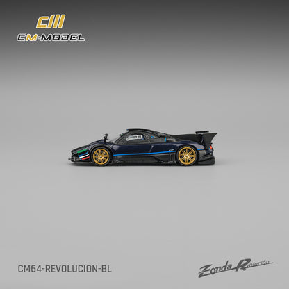 (Pre-Order)(CM64-Revolucion-BL) Pagani Zonda Revlucion Metallic Blue