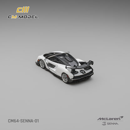 (Pre-Order)(CM64-SENNA-01) McLaren Senna Silica White