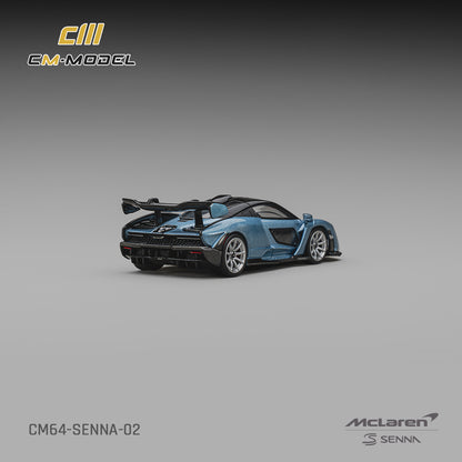 (Pre-Order) (CM64-Senna-02) Mclaren Senna Ice blue