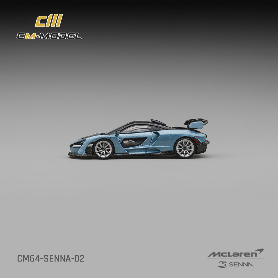 (Pre-Order) (CM64-Senna-02) Mclaren Senna Ice blue