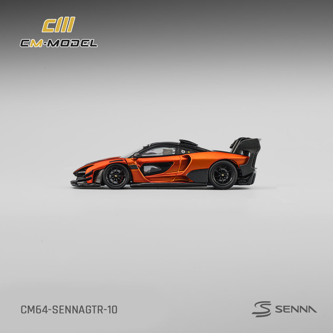(Pre-Order) (CM64-SennaGTR-10) Mclaren Senna GTR Volcano Orange