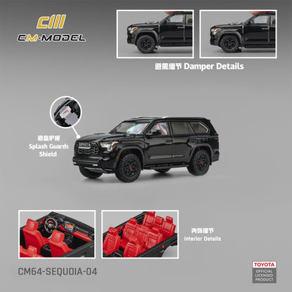(Pre-Order)(CM64-SEQUOIA-04) Toyota Sequoia  Midnight Black