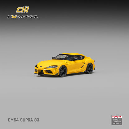(Pre-Order) (CM64-Supra-03) Toyota GR Supra Nitro Yellow