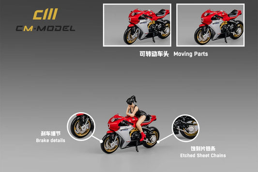 (CM64-SV800-01) MV Agusta SV800 with figurine