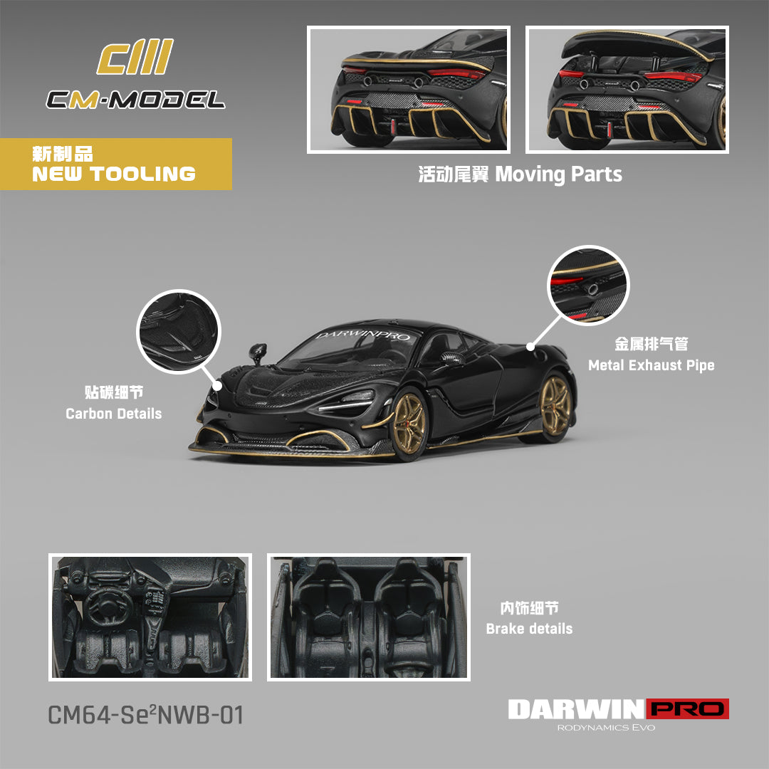 (Pre-Order) (CM64-Se²NWB-01) DarwinPRO 720SE²NWB MattBlack