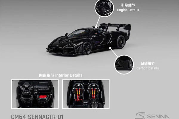 (CM64-SennaGTR 01) Mclaren Senna GTR Black