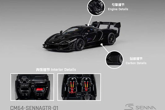 (CM64-SennaGTR 01) Mclaren Senna GTR Black