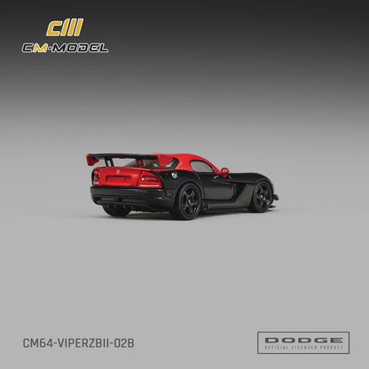 (Pre-Order) (CM64-ViperZBII-02B) Dodge Viper ACR(ZBII)
Viper Black with Red