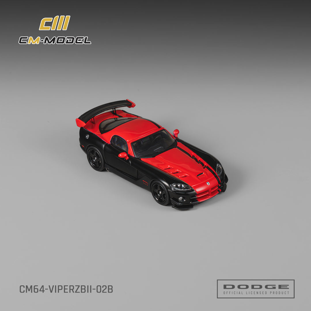 (Pre-Order) (CM64-ViperZBII-02B) Dodge Viper ACR(ZBII)
Viper Black with Red