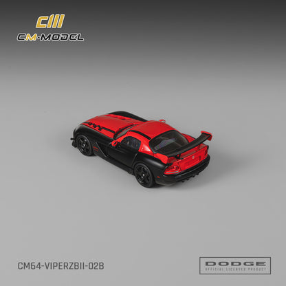 (Pre-Order) (CM64-ViperZBII-02B) Dodge Viper ACR(ZBII)
Viper Black with Red