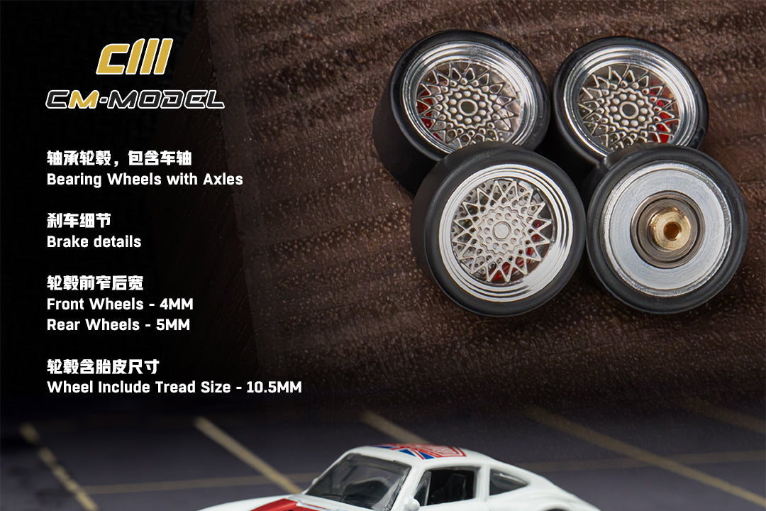 (Pre-Order) (CM64-WHEELS-01) Bearing Wheels with Axles
