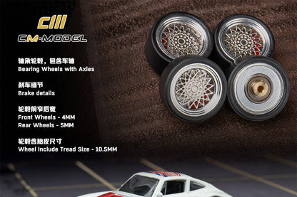 (Pre-Order) (CM64-WHEELS-01) Bearing Wheels with Axles
