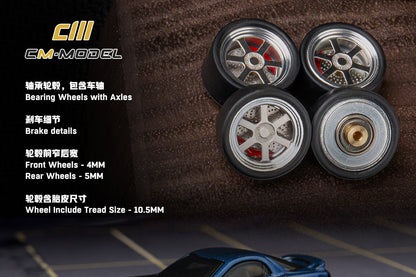 (Pre-Order) (CM64-WHEELS-05) Bearing Wheels with Axles