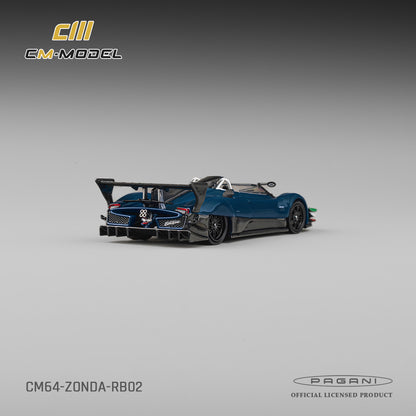 (Pre-Order)(CM64-RB-02) Pagani Zonda Revolution Barchetta Blue Fullcarbon