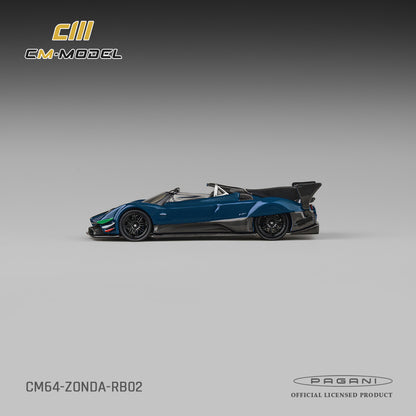 (Pre-Order)(CM64-RB-02) Pagani Zonda Revolution Barchetta Blue Fullcarbon