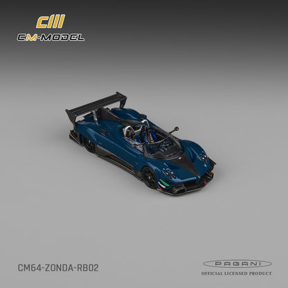 (Pre-Order)(CM64-RB-02) Pagani Zonda Revolution Barchetta Blue Fullcarbon