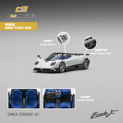 (Pre-Order)(CM64-ZondaF-01) Pagani ZondaF Pearl White