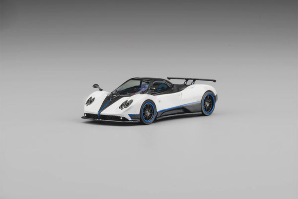(Pre-Order)(CM64-ZondaF-02) Pagani ZondaF Pearl White Blue line